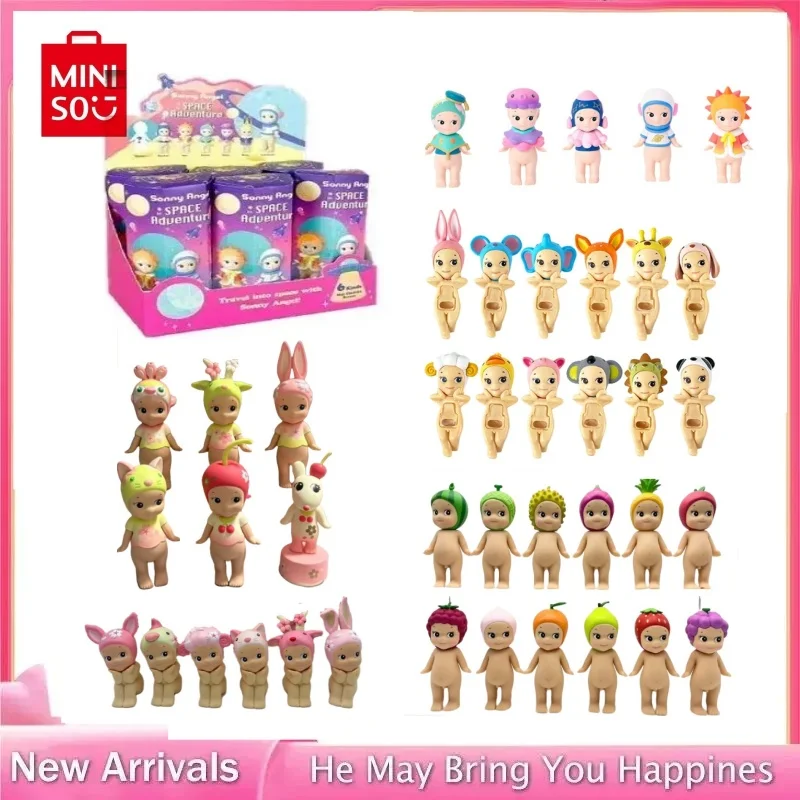 مجموعة Miniso متعددة الأنماط لطيف الملاك الحيوان الكون الحلم سلسلة شخصية صغيرة الحلي دمية للأطفال هدية تزيين #1