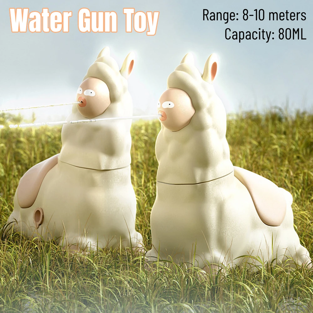 البصق اللاما لعبة الماء بخ بندقية الألبكة بخاخ الماء التفاعلي مع رئيس تهز الصيف الفناء الخلفي حوض الاستحمام الشاطئ اللعب المائي #1