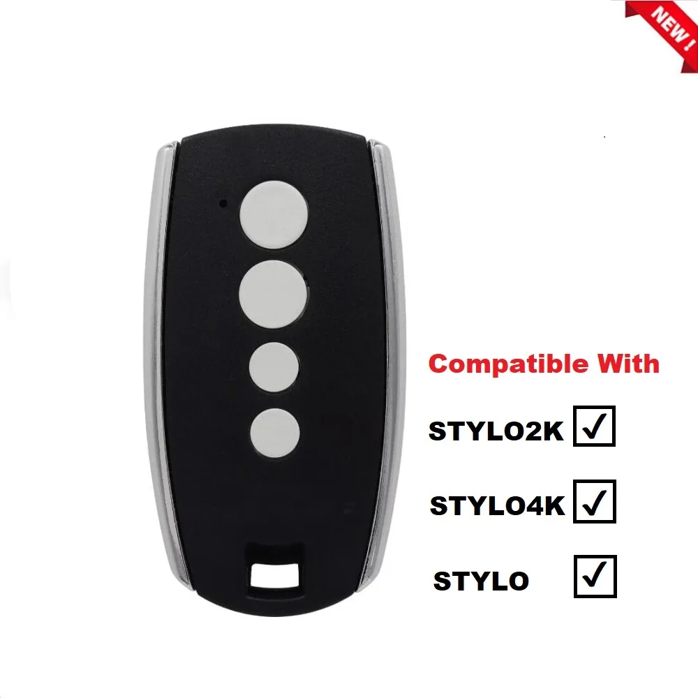 Compatible With STYLO STYLO2K STYLO4K Garage Door Remote Control 433MHz Rolling Code STYLO 2K 4K Garage Door Opener
