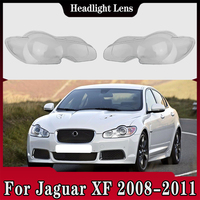 For Jaguar XF 2008 2009 2010 2011 Headlamp Transparent Lampshade Headlight Lampshell Plexiglass Replace Original Lens Cover