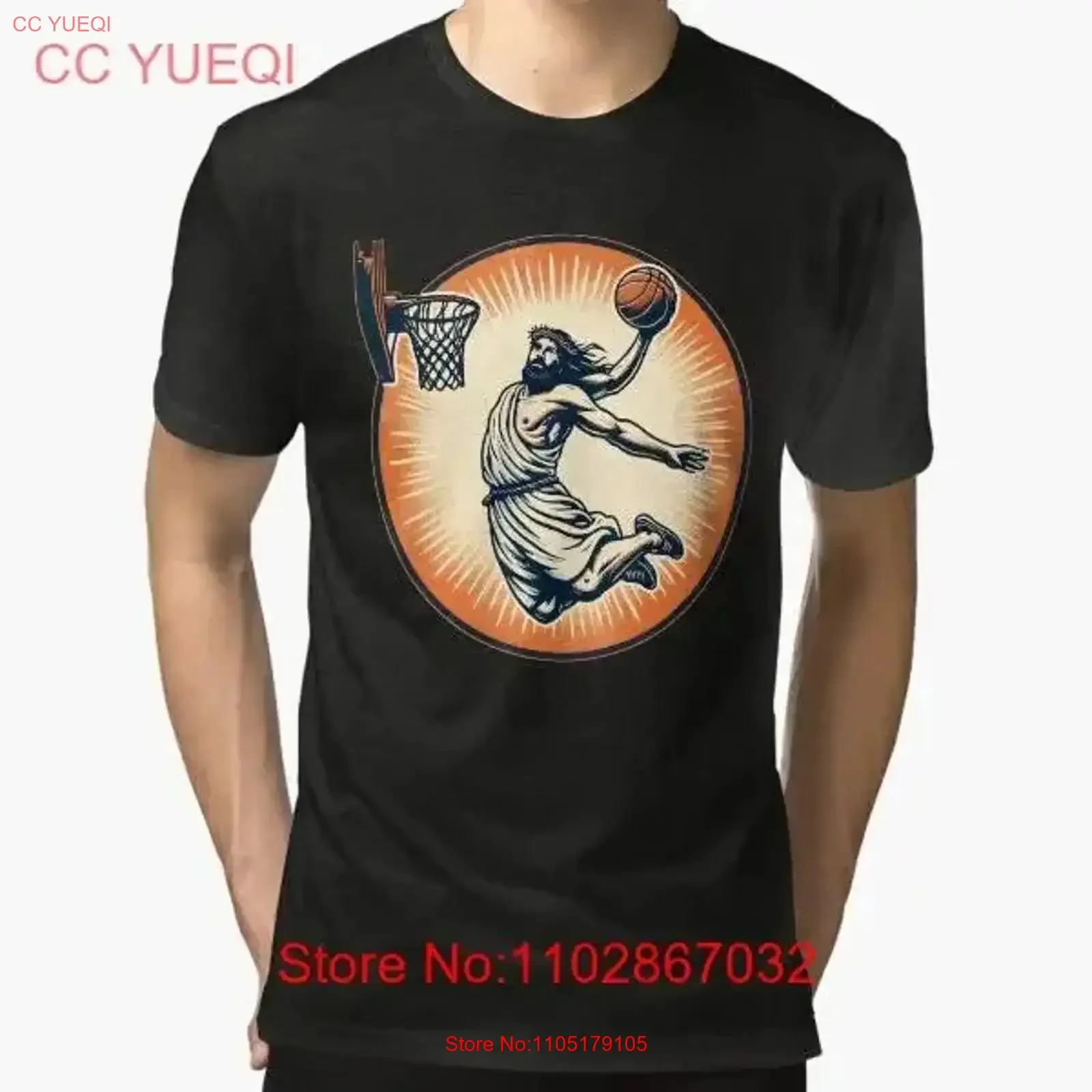 

Забавная баскетбольная футболка в стиле ретро с изображением Иисуса Христа, винтажная, универсальная, растянутая, повседневная, с графикой, удобная, дышащая