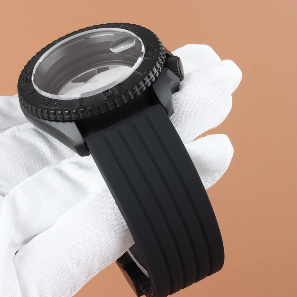 Черный корпус для часов с PVD- – обзор и цена Rubber Strap Diver