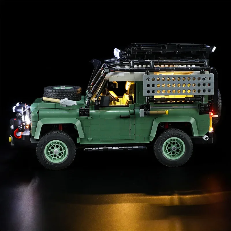 Set di illuminazione per auto 10317 Land Rover Defender 90 Road-Off Car Creator Expert non Include Building Block (solo Kit di luci a Led)