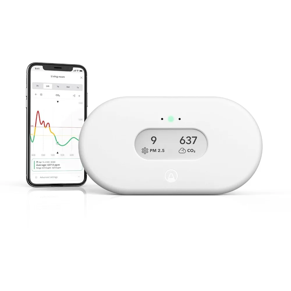 Battery Powered Radon & Air Quality Monitor (PM, CO2, VOC, Humidity, Temp, Pressure)