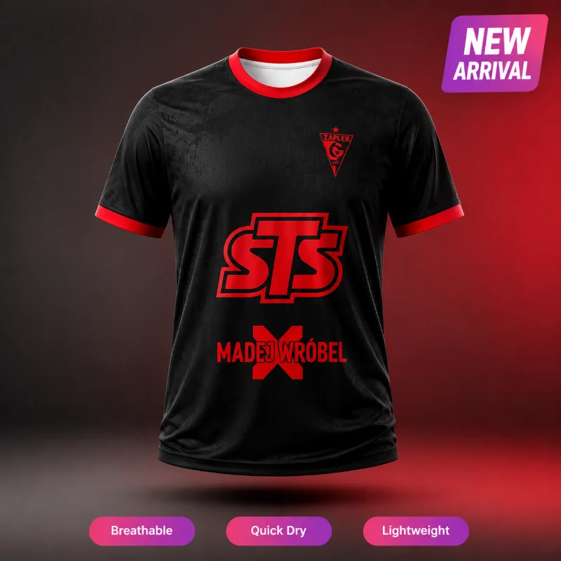 New3D Printed Polish Style Football Uniform for Men and Women Breathable and Quick Dry Street Wear Family and Children's T-shirt
