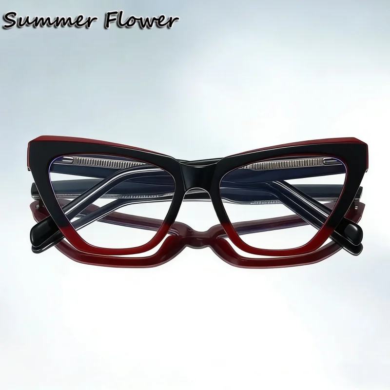 

TR90 Women Fashion Cat Eye Optical Eyewear Prescription Glasses Frame Girls High Quality Spring Hinge Legs Eyeglasses Spectacle