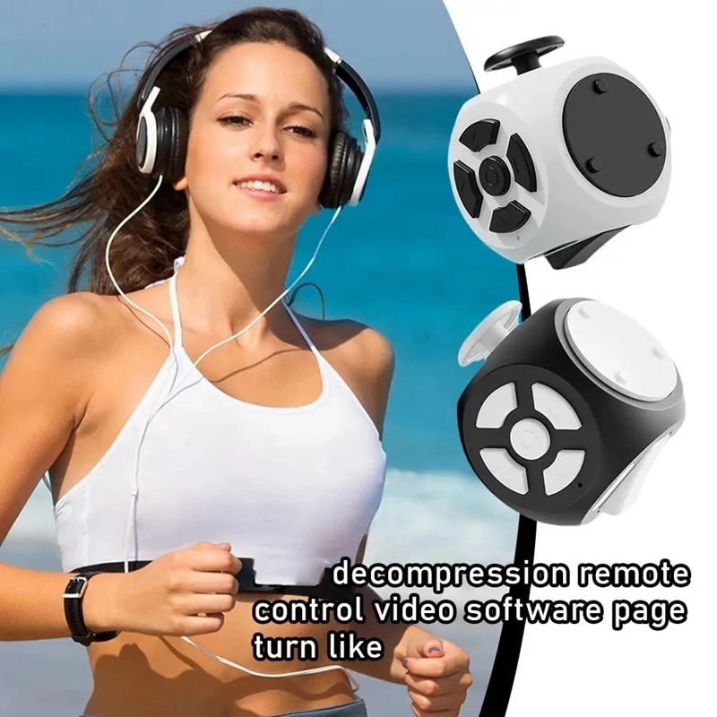 New Decompression Dice Remote Control Video Software Page Turning Bluetooth Mini Wireless Remote Photography Dedicated