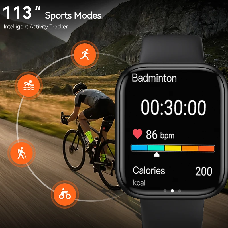 LIGE 2024 NFC inteligentny zegarek męski inteligentna bransoletka Sport Fitness wodoodporne zegarki z ekranem HD mężczyźni Smartwatch dla XIAOMI