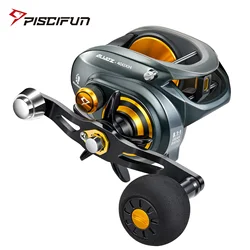 Piscifun-Carretes de pesca Alijoz 400 Baitcaster, 38 libras de arrastre máximo, 8 + 1 rodamientos, marco de aluminio, Carretes de pesca de agua dulce y salada