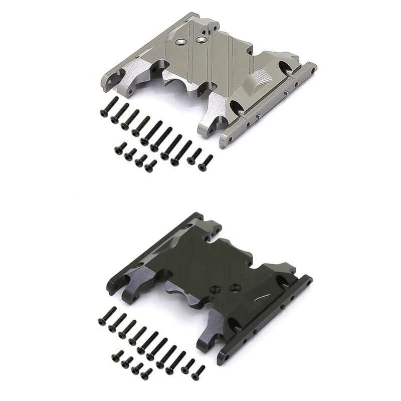 Alumínio Liga Chassis Mount Transmissão Holder, caixa de velocidades para 1:10 RC Car, Axial SCX10 II 90046 AXI90075