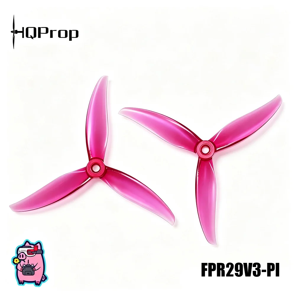 2Pairs HQProp FlowerPig R29V3 5.1inch Propeller 2.9 Pitch High Performance Spiral Props for FPV Racing Drone