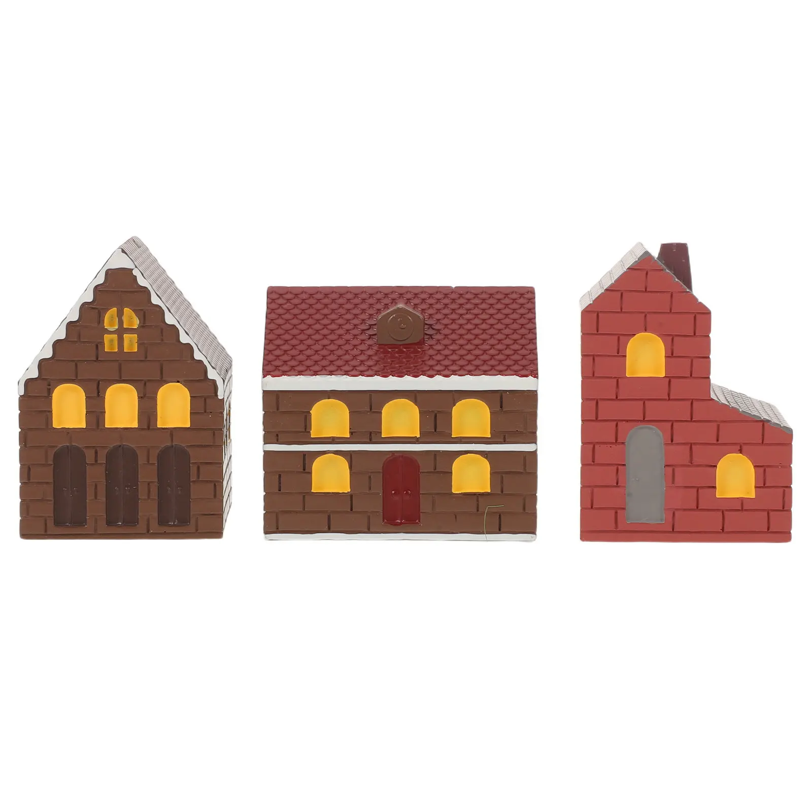 

Набор из 3 миниатюрных японских домиков из смолы для сказочного сада, бонсай, микроландшафта, аксессуары для рукоделия и декора дома