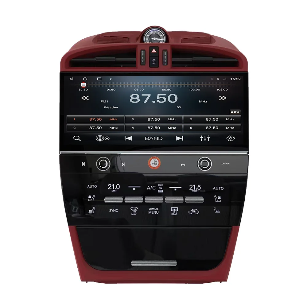 Carplay de 12,3 Polegadas para Cayenne 2003-2009, Player Multimídia Android 13, Rádio de Carro com Navegação e Tela Touch HD