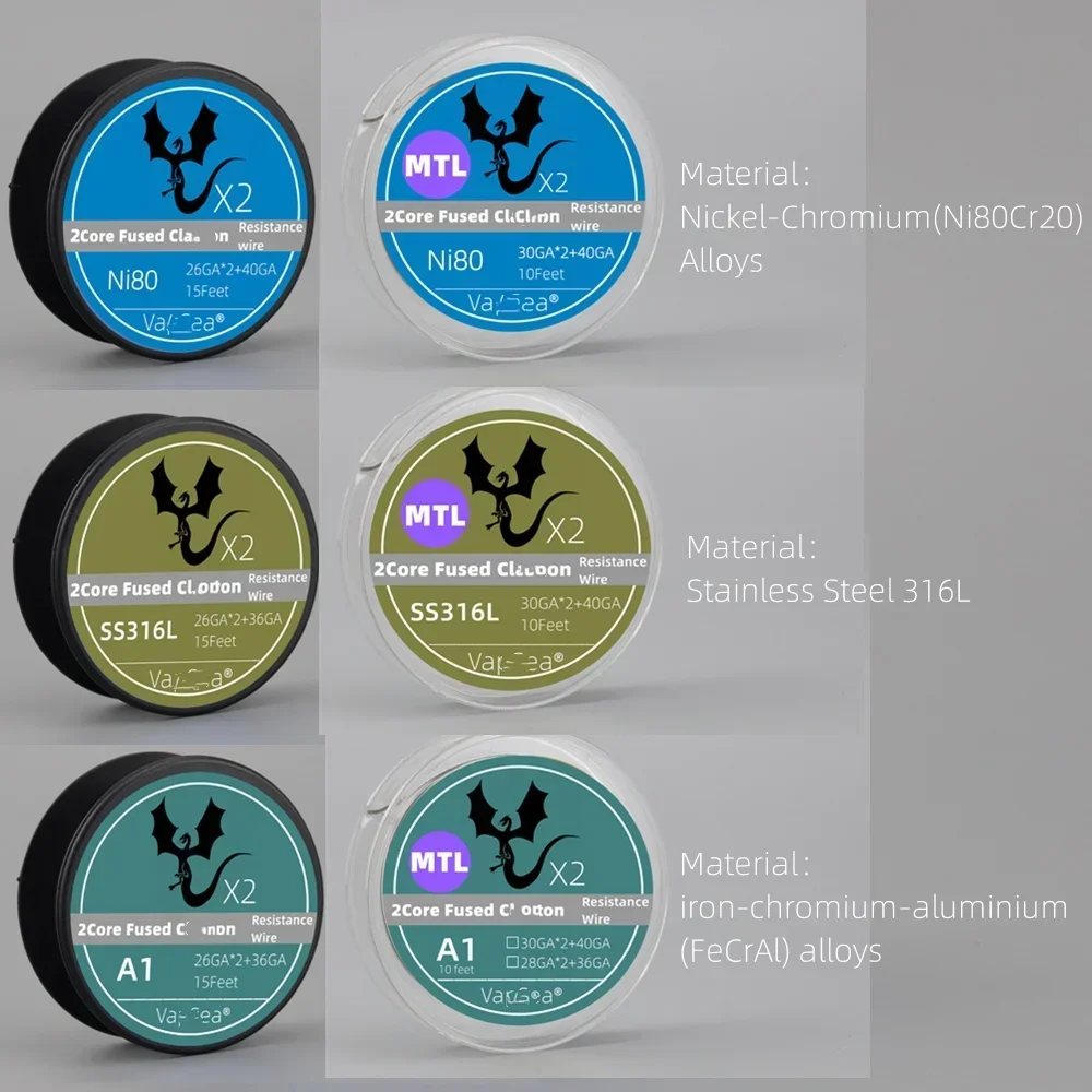 23 modelli D-L/M-TL/R-DL/BO-RO stile 10/15 piedi ogni rotolo Ni80Cr20/A1/S.S. Strumenti di riparazione del filo 316L per foro C-oil da 2.0/2.5/3.0mm