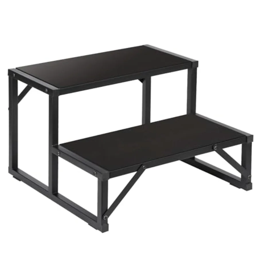 Escalón para Jacuzzi con Capacidad de 500 Libras, Escalón Lateral para Spa, Escalera de 2 Peldaños, Escalón para Borde de Spa de 24 Pulgadas, Escalón para RV al Aire Libre, Escalón de Apoyo, Escalera para Piscina