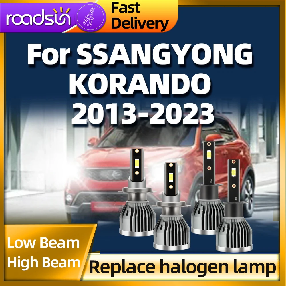 

Roadsun H7 H1 LED Light Bulb 30000LM Super Bright For SSANGYONG KORANDO 2013 2014 2015 2016 2017 2018 2019 2020 2021 2022 2023