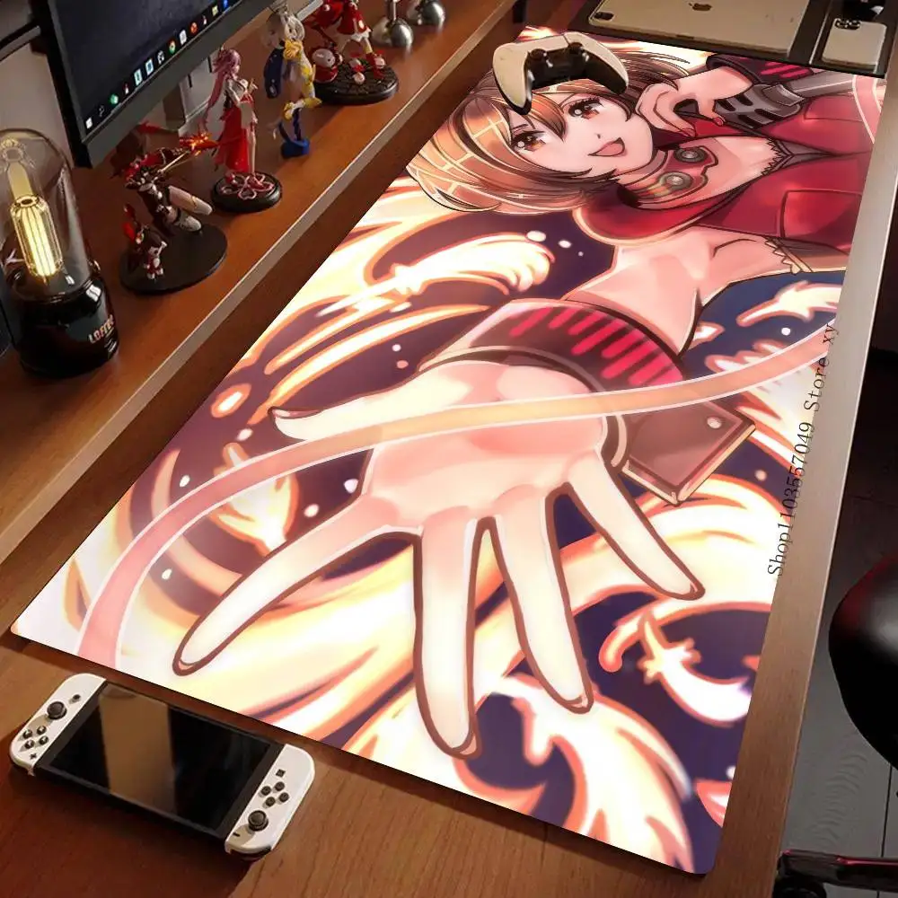 Virtual Idol M-MEIKO Mousepad Non-slip Suitable For Office Computers Laptops E-sports Game Desk Mats XXL Keyboard