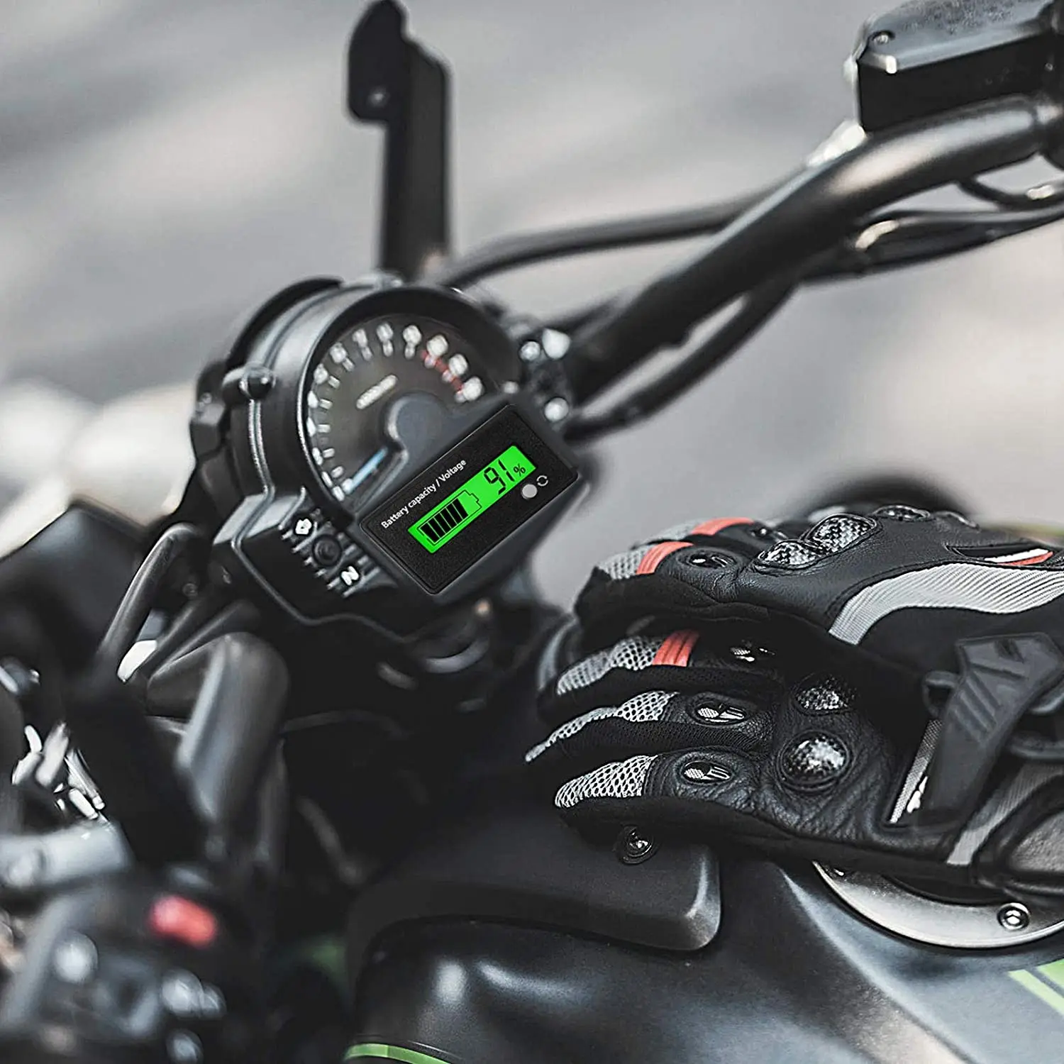 Dc 12v 24v 36v 48v 72v Battery Meter with Alarm Battery Capacity Indicator Monitor Voltage Meter and Lithium Ion Indicator