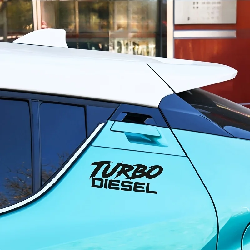 

Turbo diesel stickers, high-gloss waterproof car decoration stickers, suitable for doors/windows/bodies,