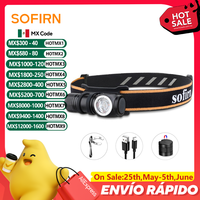 Sofirn HS10 USB C Rechargeable Mini 16340 Headlamp 1100lm LH351D 90CRI Angle Flashlight TIR Optics with Magnet Tail 2 Groups