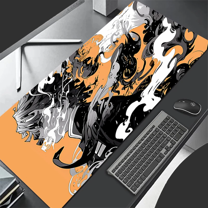 Mousepad Computer Gaming Accessories HD Keyboard Pad Office PC Rubber Mouse Pad Decoracion Desk D-demon Slayer Zenitsu Mouse Mat