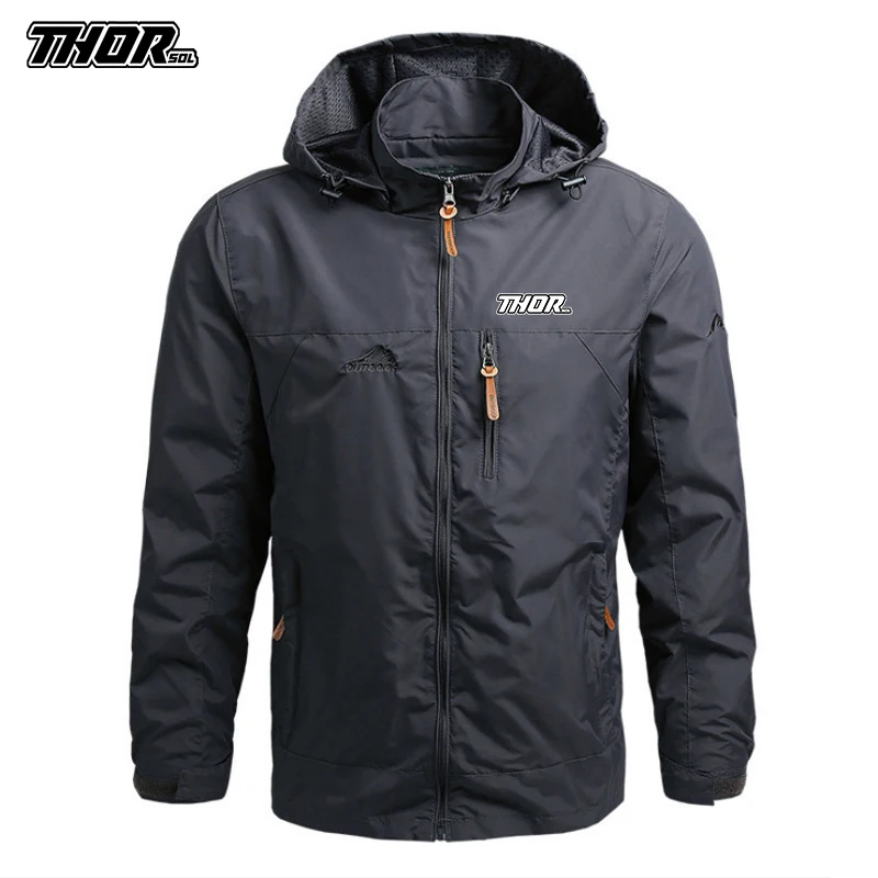 

THORSOL Mens Cycling Jackets Mountain Bike Windbreaker Motocross Outerwear MTB Clothing Bicycle Wind Coat Tenue Cyclisme Homme