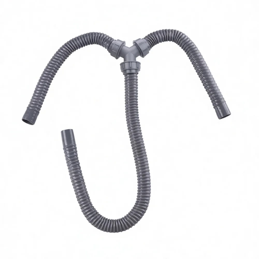 Durable Sink Drain Hose Flexible Basin Sewer Pipe Stretchable Bathroom Drainage Connector Anti Mold Plumbing Hose Tube