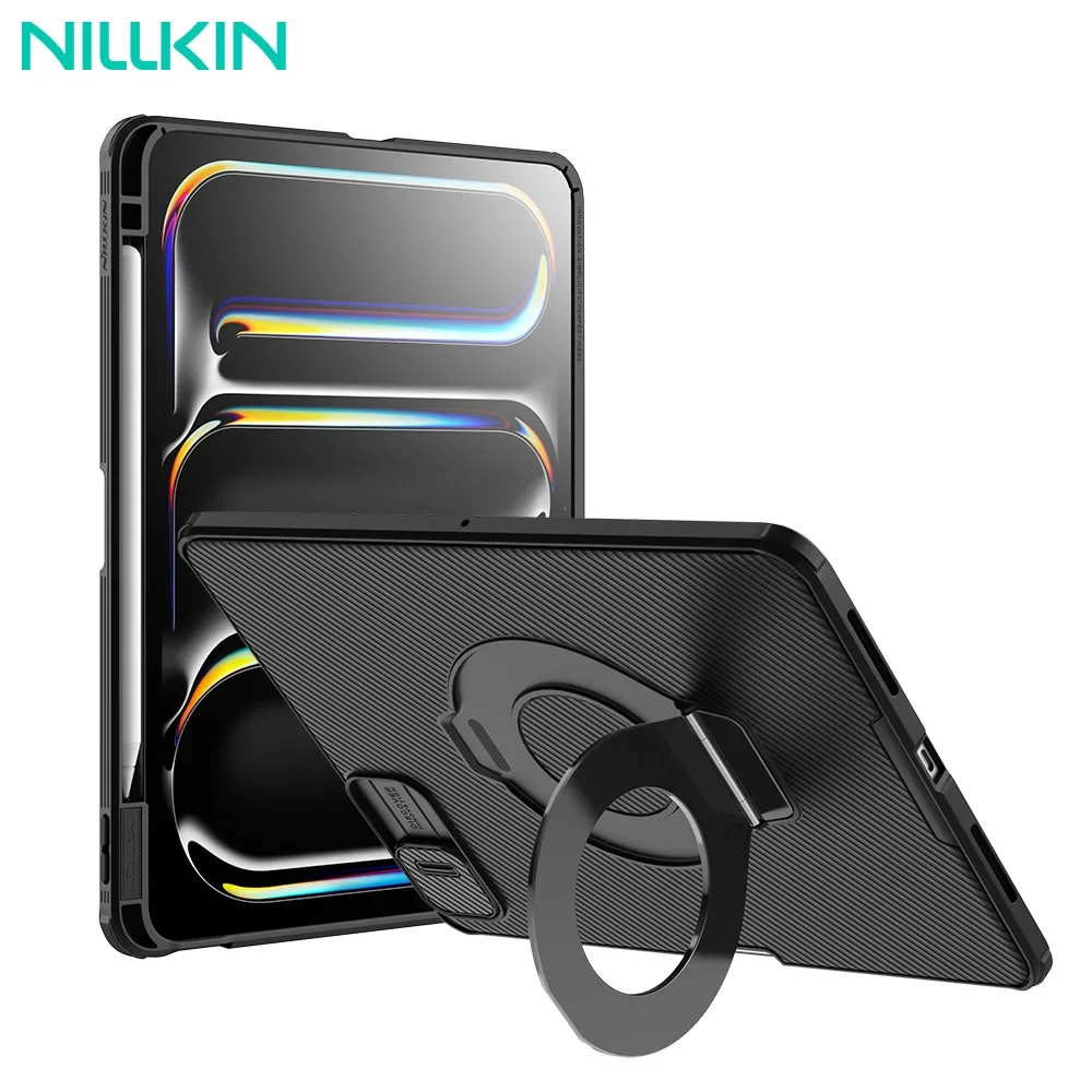 Nillkin for iPad Pro 13 M4 2024 Case for Air 13 2024/Air 10.9/Air 4/Air 5 Cover Lens Slide Camera Protection With Magnetic Stand