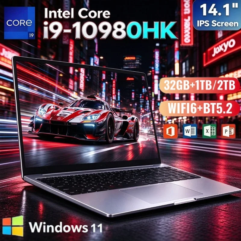 14.1 Inch Big Storage Laptop Notebook Intel I9-10980HK Windows11 32GB RAM 2TB SSD High Performance Portable Working Computer