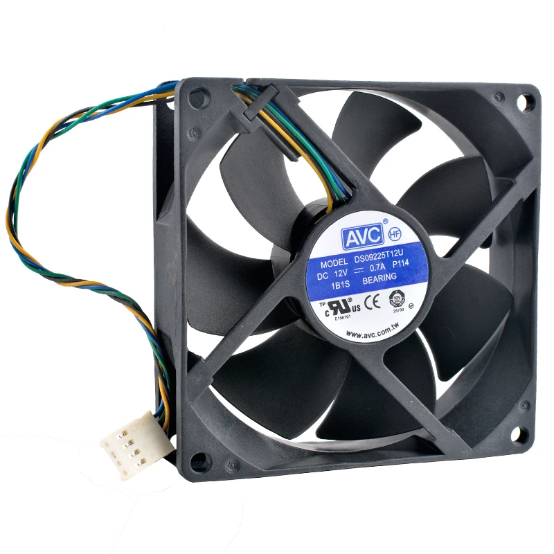 DS09225T12U 9.2cm 92mm fan 92x92x25mm DC12V 0.70A 4pin High speed axial flow fan cooler cooling fan for chassis CPU