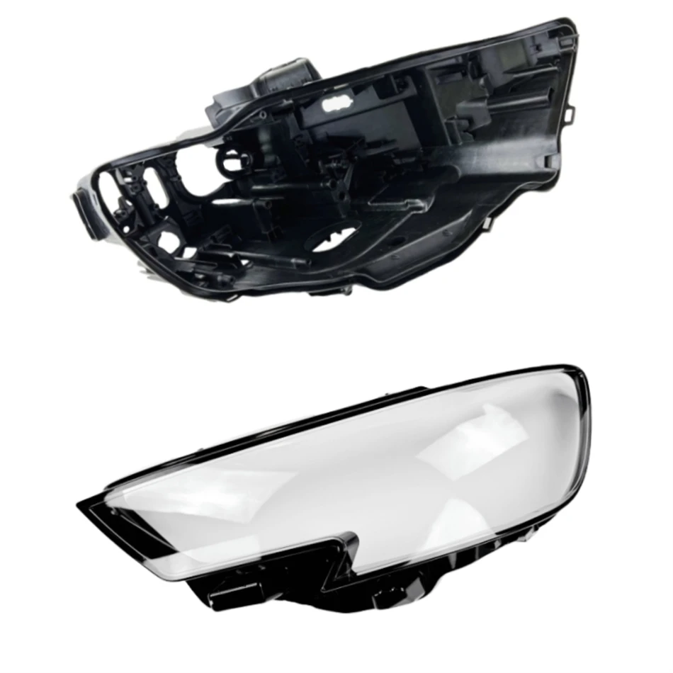 

For Audi A3 2017 2018 2019 2020 Car Lights Shell Front Headlight Cover Headlight Bulb Holder