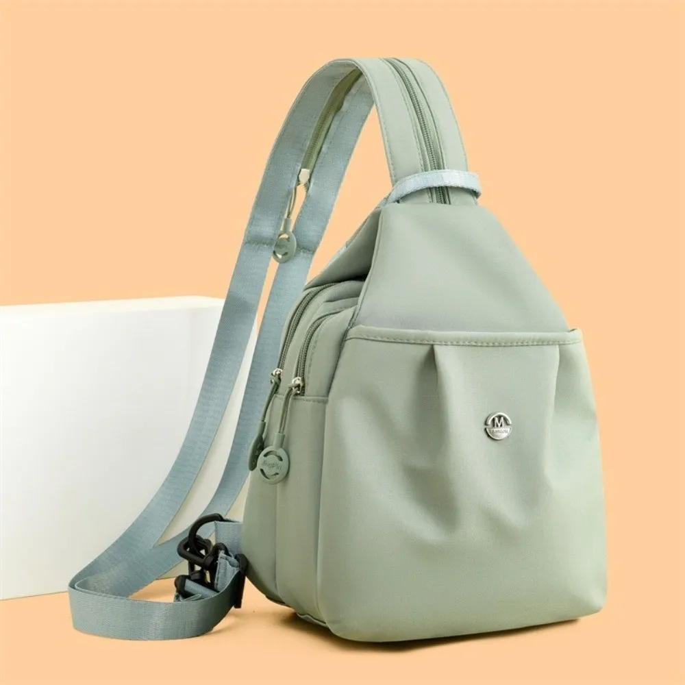 New Oxford Fabric Backpack Large Capacity Multi Layer Travel Bag Multi-purpose Waterproof Crossbody Bag Unisex
