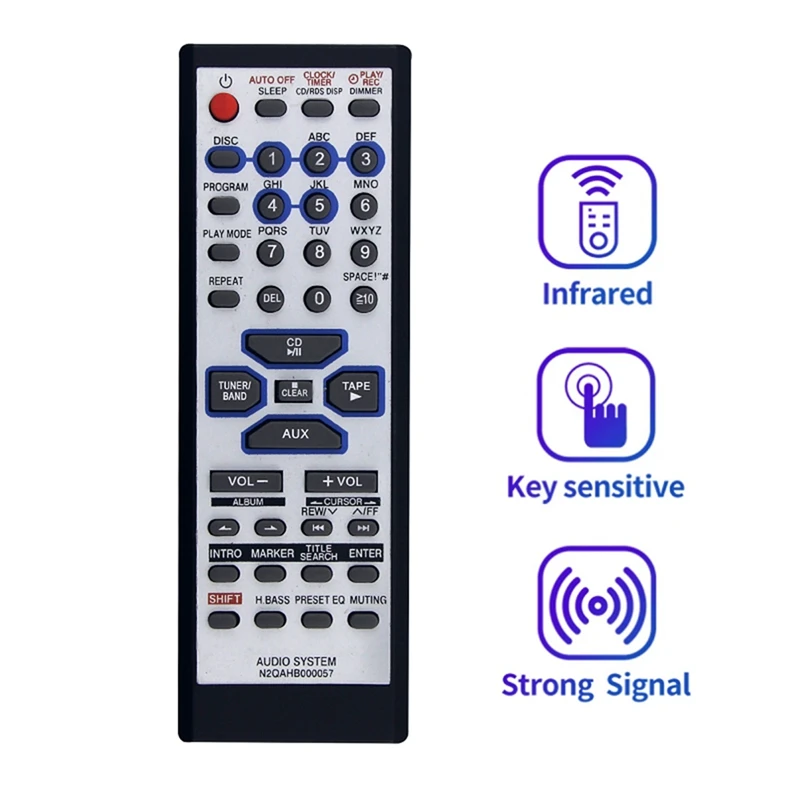 N2QAHB 000057   Пульт дистанционного управления для CD-стереосистемы Panasonic SC-AK330 SC-AK333 SC-AK230 SA-AK230 SB-AK230 SA-AK333