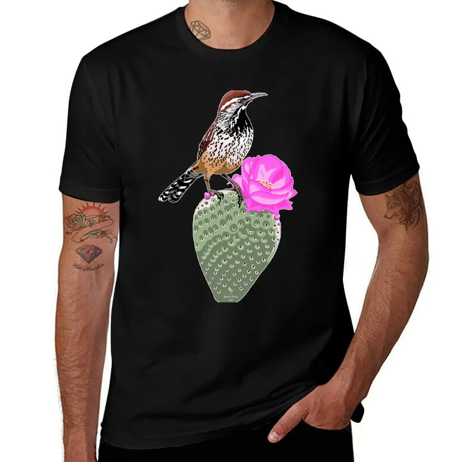 

Cactus Wren T-Shirt man t shirts high quality luxury brand man t shirts cotton T-Shirt