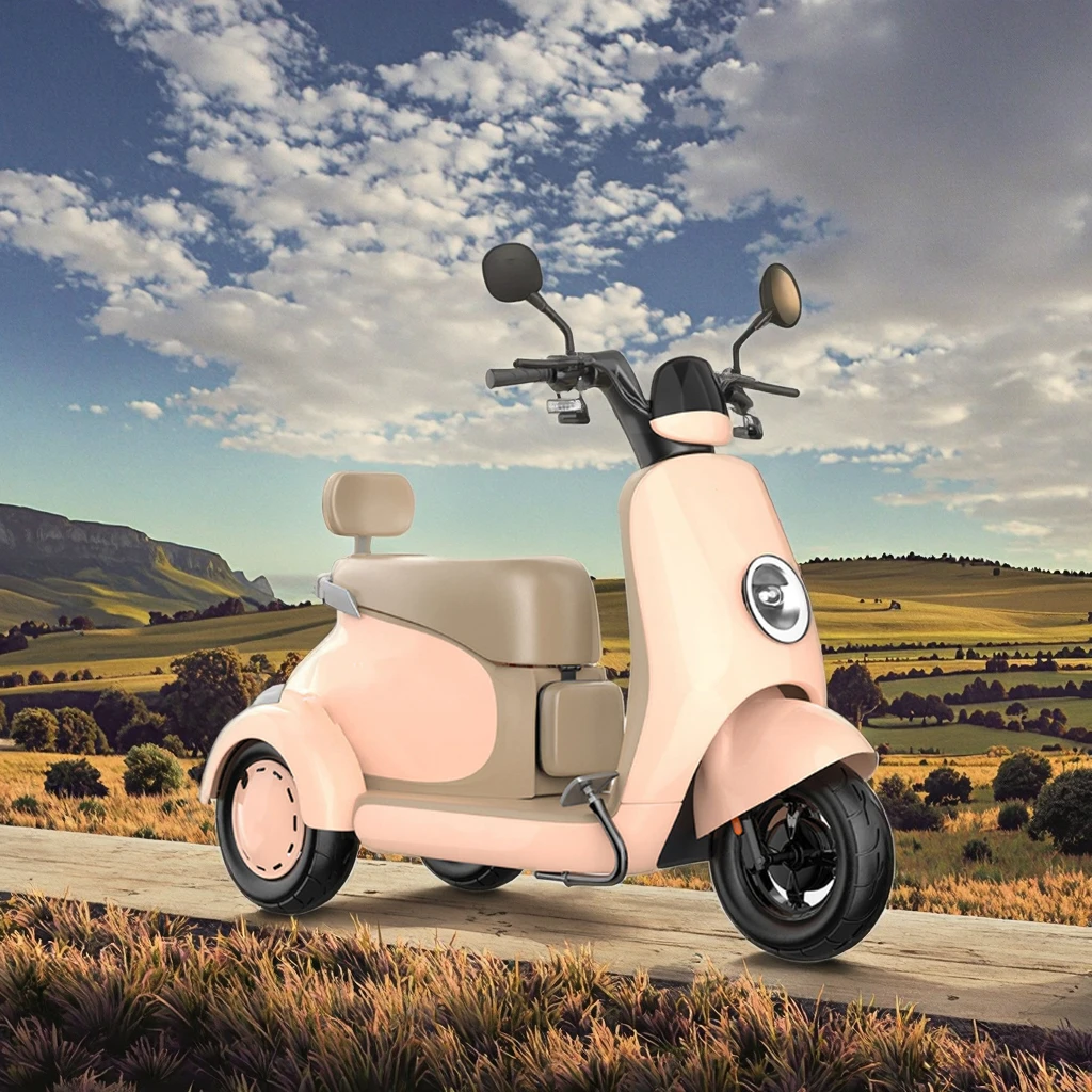 دراجة ثلاثية العجلات كهربائية للبالغين ذات جسم مفتوح معتمدة من CE للأطفال والنساء