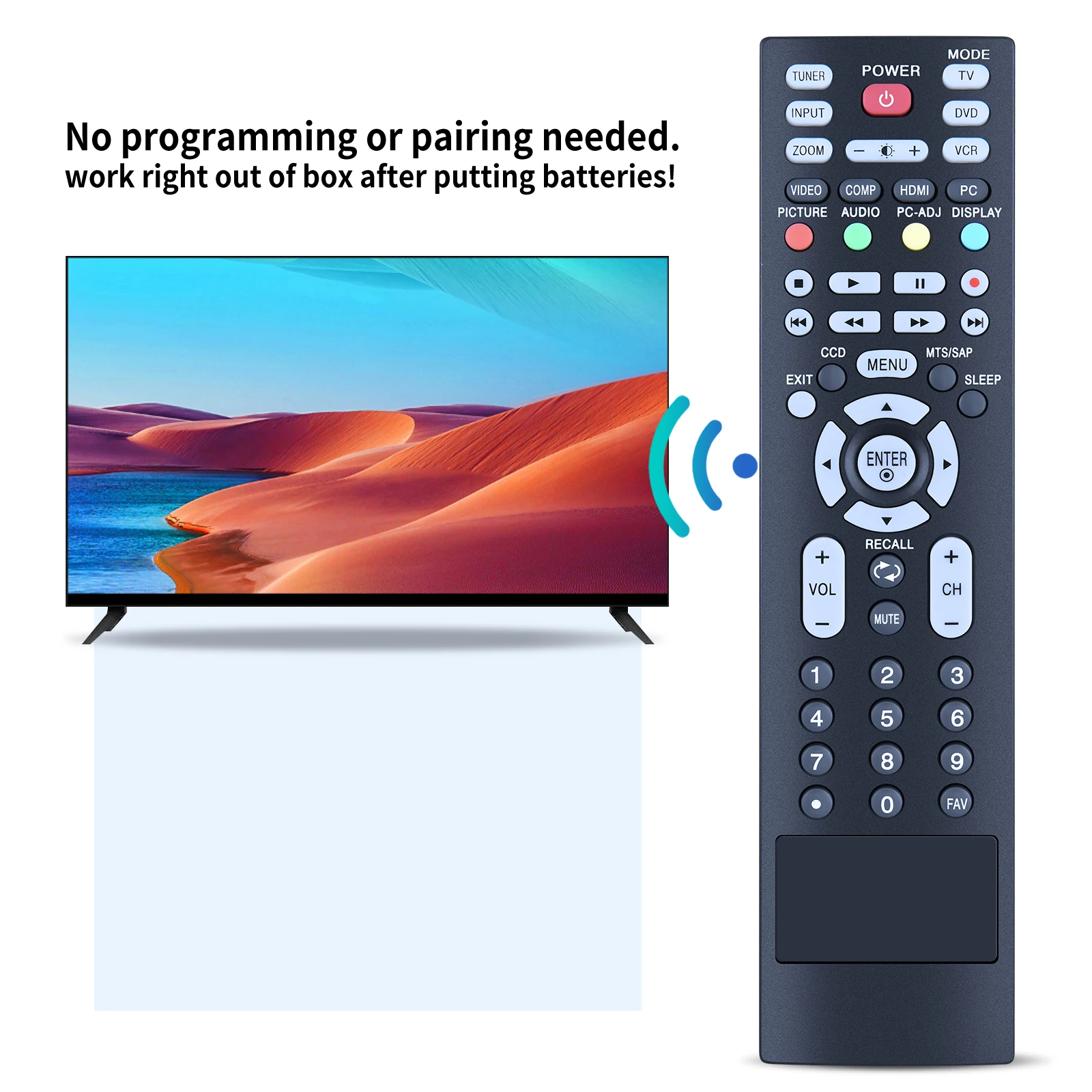 New MKJ39170822 Remote for Insignia TV NS-PDP42 NS-PDP50 NS-PDP42-09