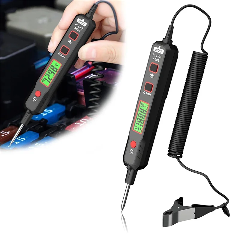 سيارة خطأ إصلاح جهاز فحص الدائرة الكهربائية 0.8 فولت-100 فولت تيار مستمر الجرس جهاز فحص الدائرة الكهربائية العالمي لملحقات السيارة الخارجية-بوم
