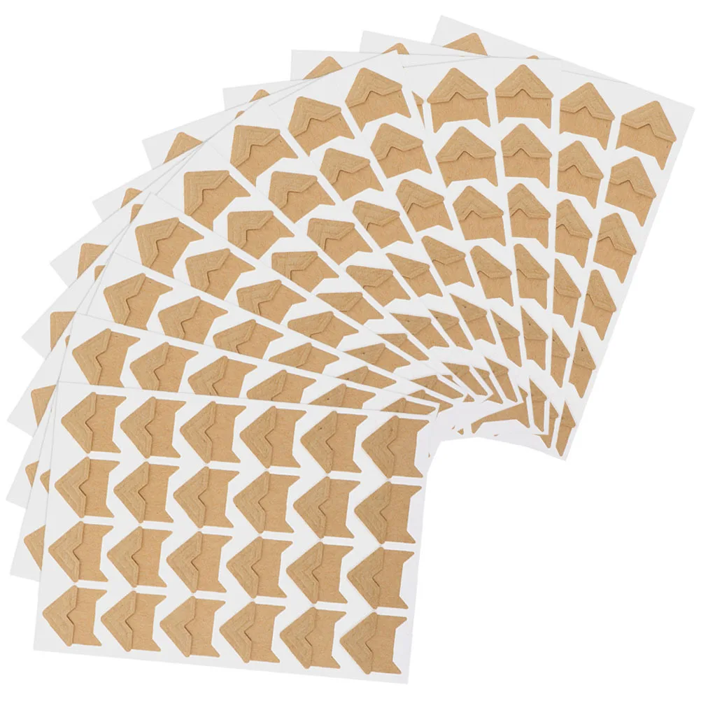 

12 Sheets Picture Corners Adhesive Backed for Photo Books Journals Decoupage Crafts and Memory Keepsakes Photo Corners