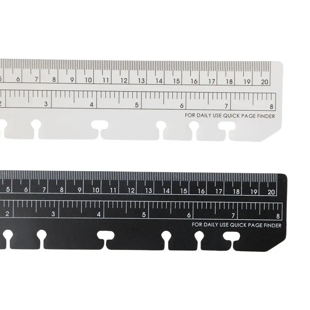 Régua de Medição A5 A6 A7, Régua Reta, Régua de Índice, Separador, Régua para Desenho Técnico, Régua Marcadora para Caderno de Folhas Soltas