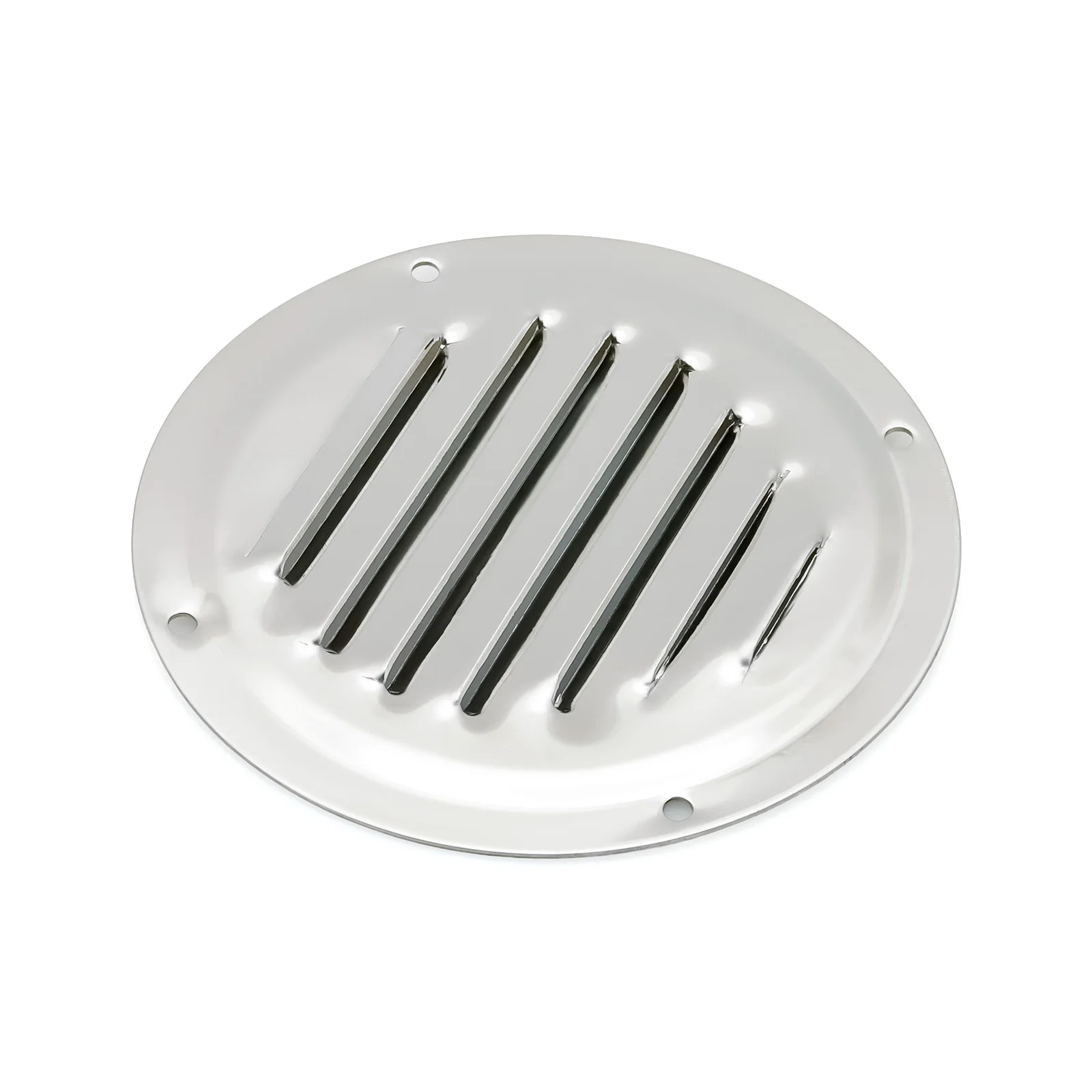 2PCS Grille Cover For Boat Marine Caravan Air Vent Louver Grille Cover 316 Stainless Steel Round Ventilation Plate 4 inch 5 inch