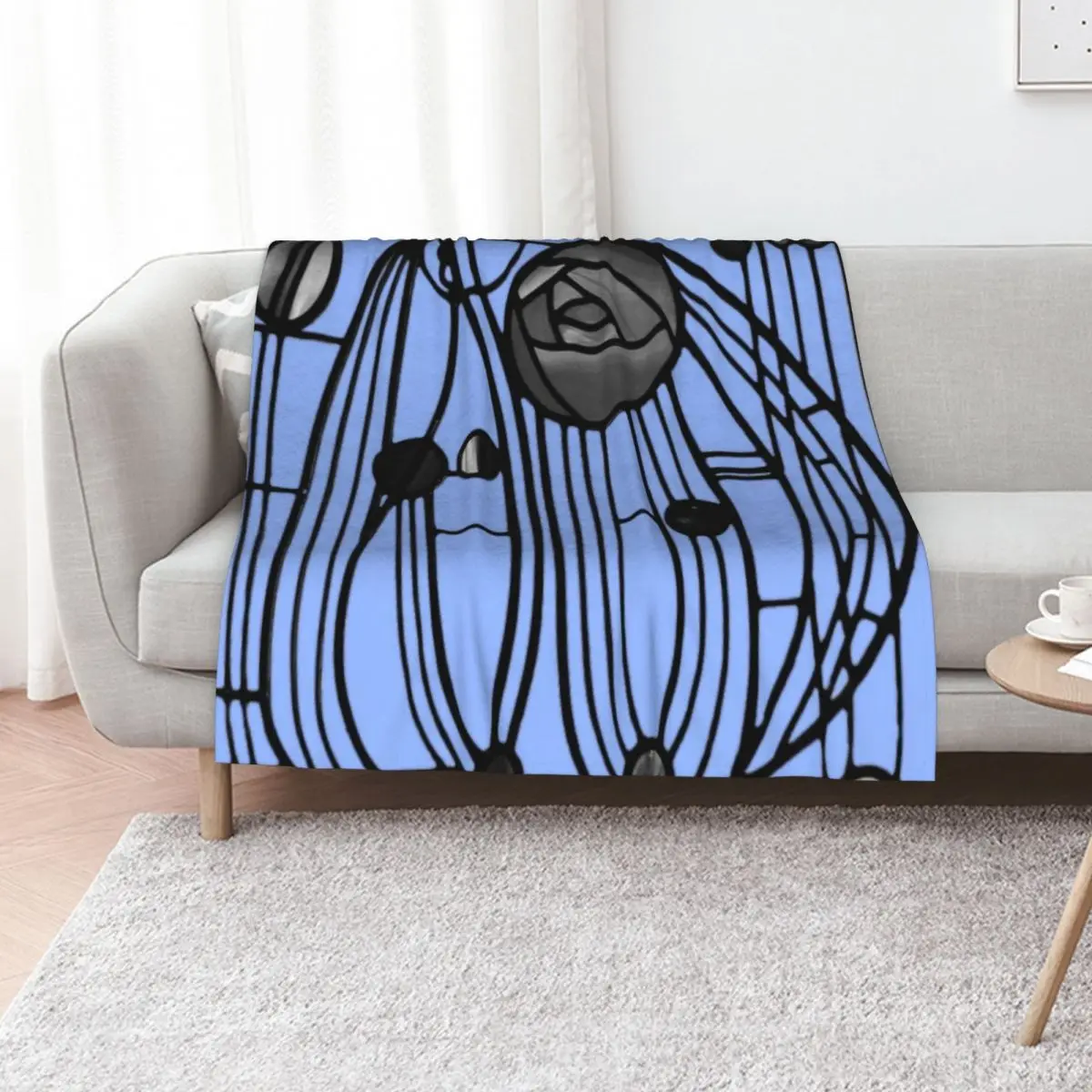 charles Rennie Mackintosh - window,No,06. Throw Blanket Weighted Hairys Flannels Flannel Fabric Softest Blankets