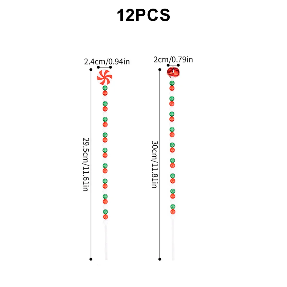 

Seasonal Holiday Decorative Branch Set Featuring Candy Style with Metal and Plastic Materials for Home and Tree Decoration