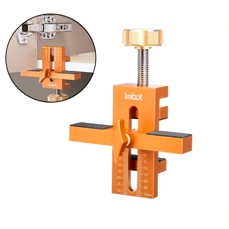 Cabinet Door Installation Positioner, Mounting Jig for Installing Cabinet Doors, Adjustable Aluminium Versatile Positioning Tool