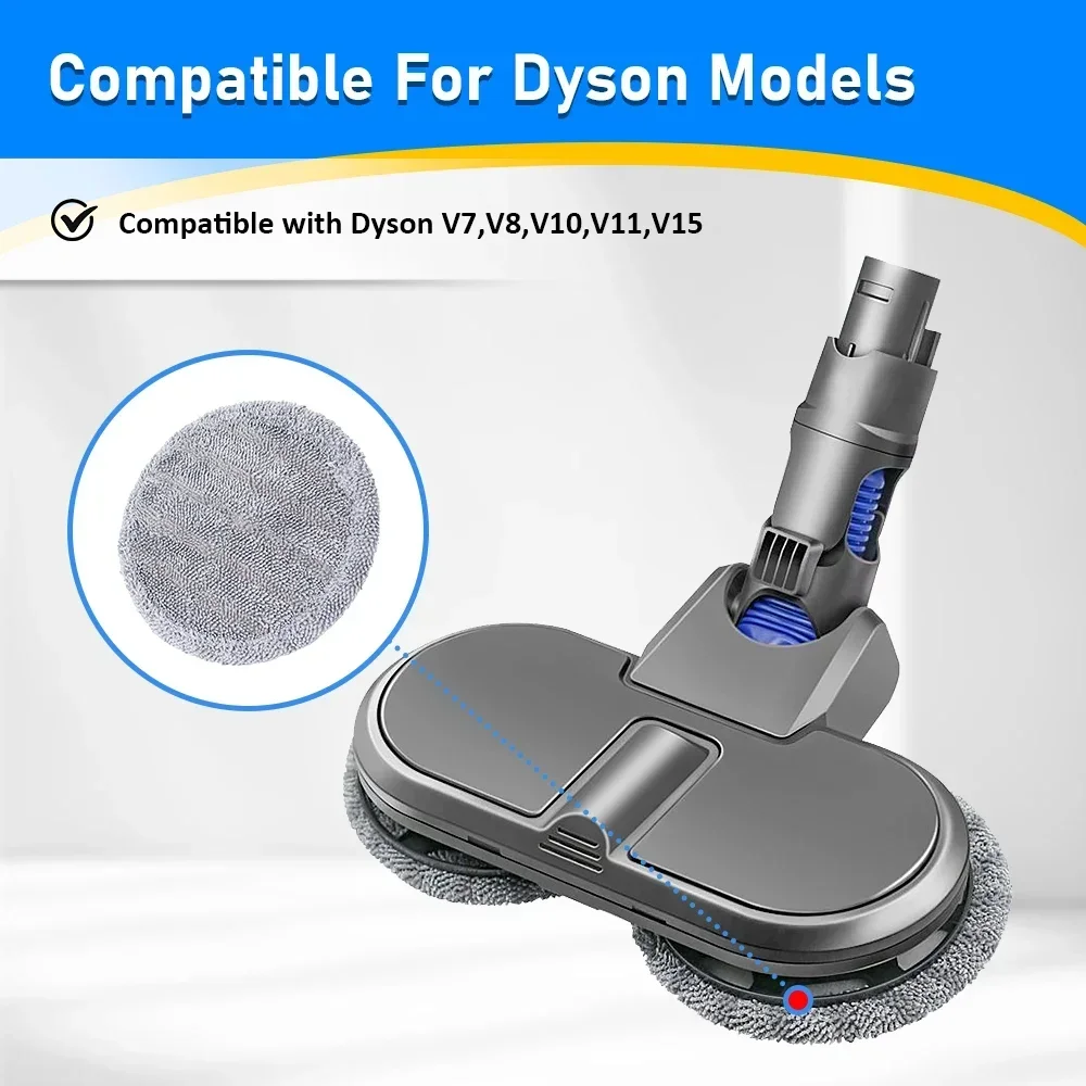 Cleaning Electric Mop Cloth For Dyson V6 V7 V8 V10 V11 V12 V15 Vacuum Cleaner Wet Dry Head Brush Mop Cloth Vacuum  Accessories view 2