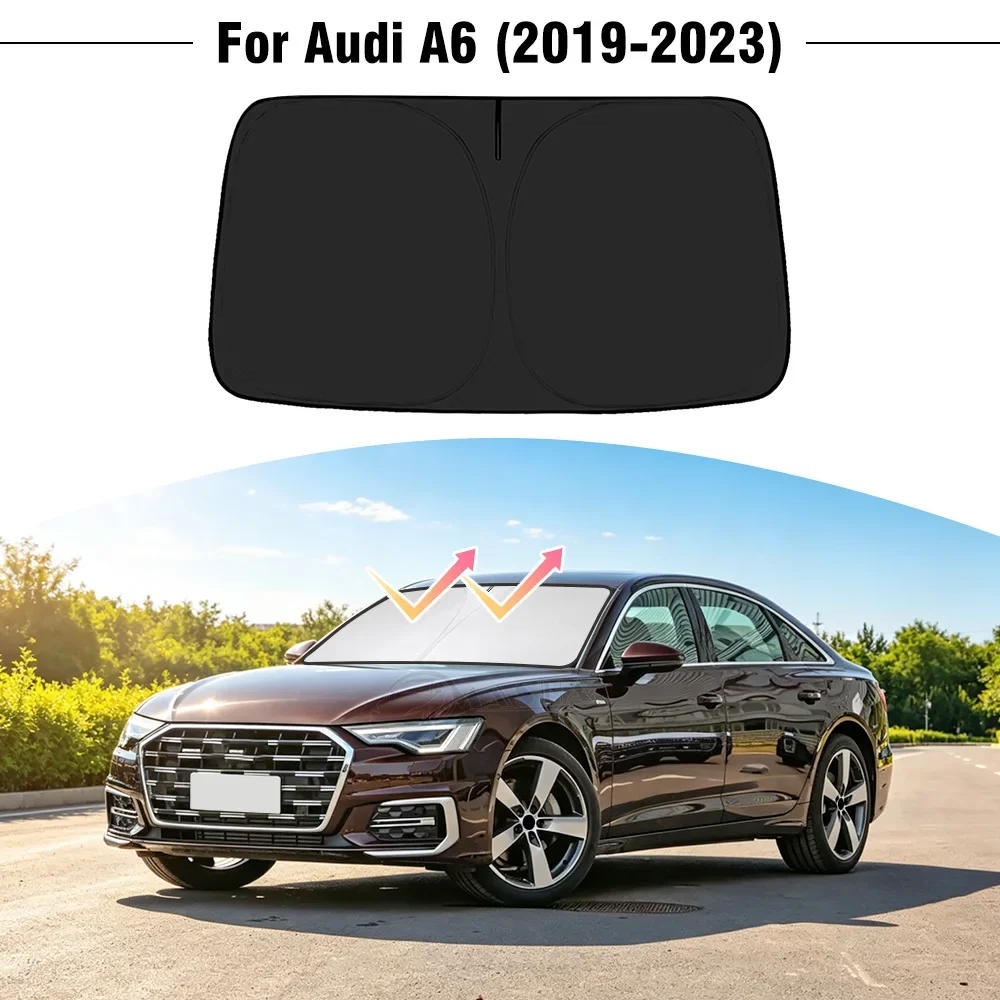 

For Audi A6 2019 2020 2021 2022 2023 Car Front Window Windshield Sunshade Cover UV Protection Sunshade Visor Accessories