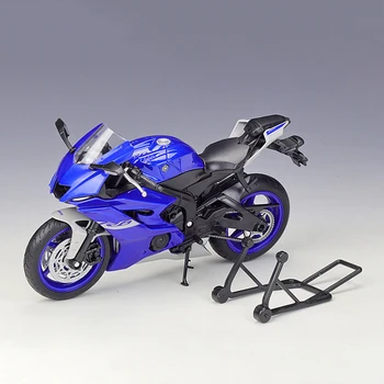 WELLY 1:12 Scale Diecast Alloy YAMAHA YZF-R6 Heavy Motorcycle Toys Cars Model Classics Adult Souvenir Gifts Static Display