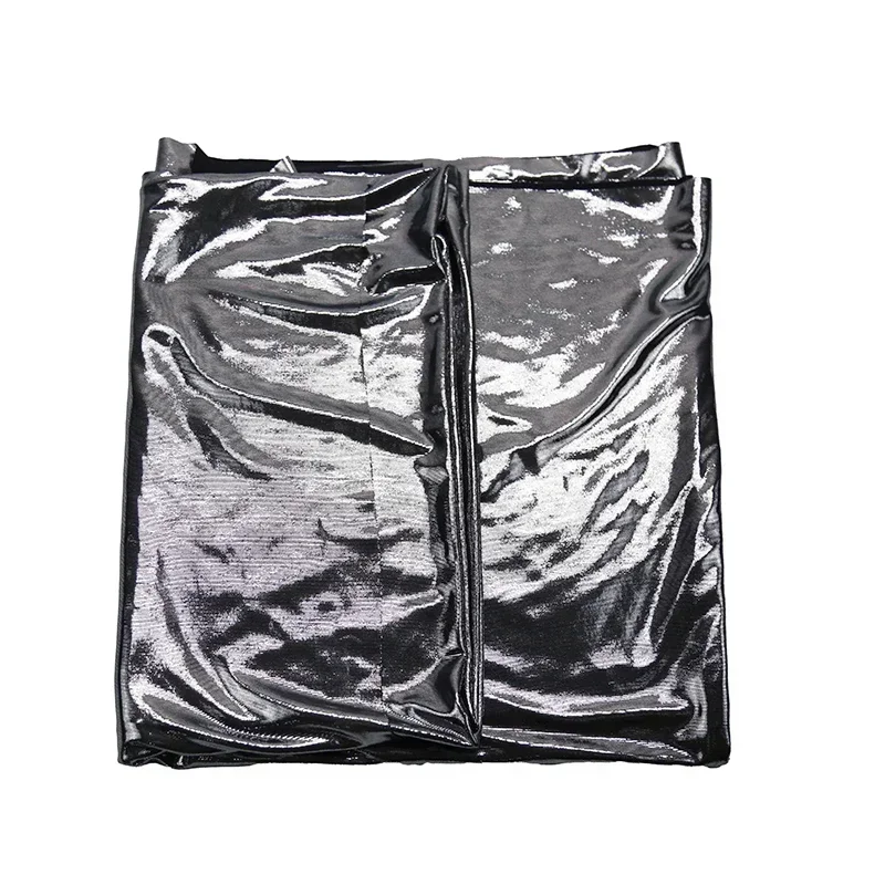 Золотая, серебряная яркая кожаная ткань, ультратонкая мягкая эластичная декоративная ткань для свадебной танцевальной одежды