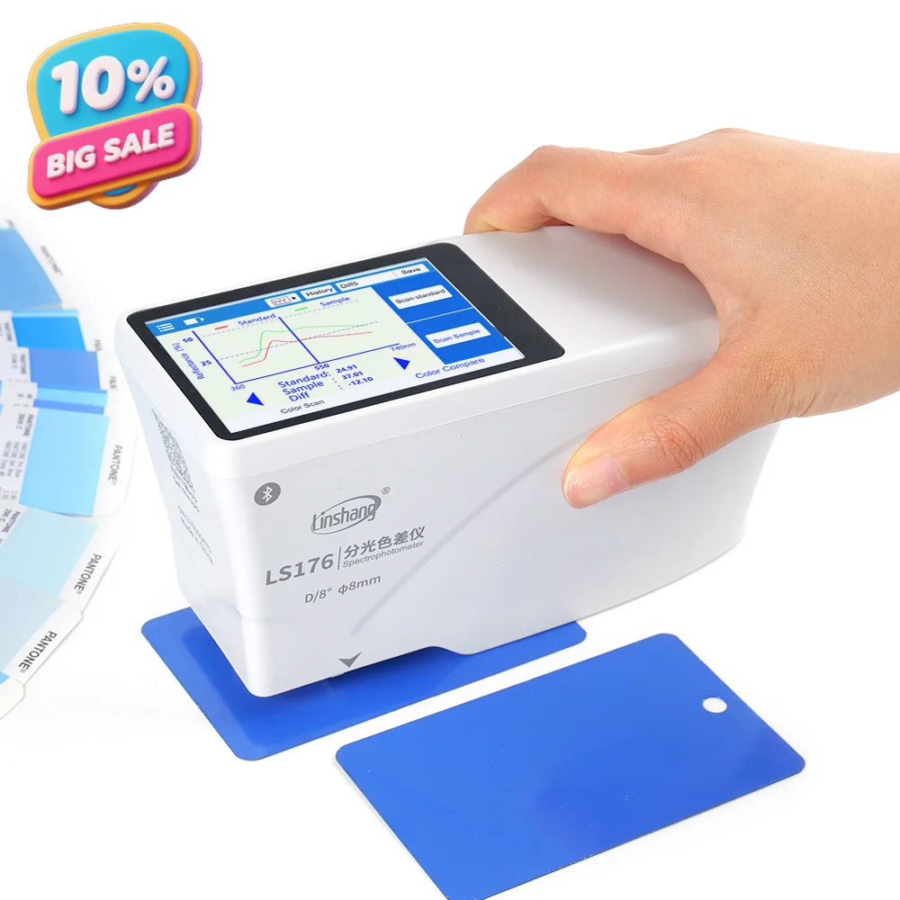 

Pro Grade Spectrophotometer LS176 High Accuracy Color Measuring Instruments Spectrophotometer Colorimeter