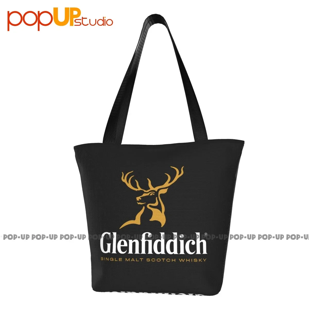 Glenfiddich Single Malt 1887 Scotch Whisky Alcohol Bolsos de viaje Bolsa de compras de poliéster Supermercado
