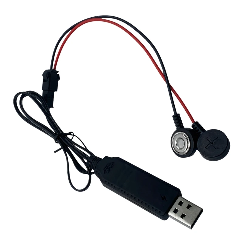 Q6PA Strong Plug Extension Cable 50cm Connector Cable Suitable for 18650 Battery Charging PVC Texture